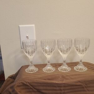 Vintage Mikasa Park Lane Crystal Goblets